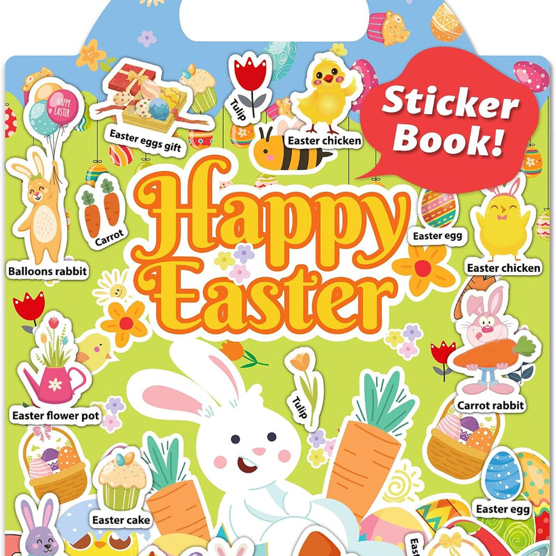 Walenced Reusable Sticker Book for Toddlers, Stickers for Kids, Toddler Toy | Toddler Craft Activities, Toddler Travel Toys, Boy Girl Birthday Gifts, Airplane Travel & Road Trip Essentials Kids
