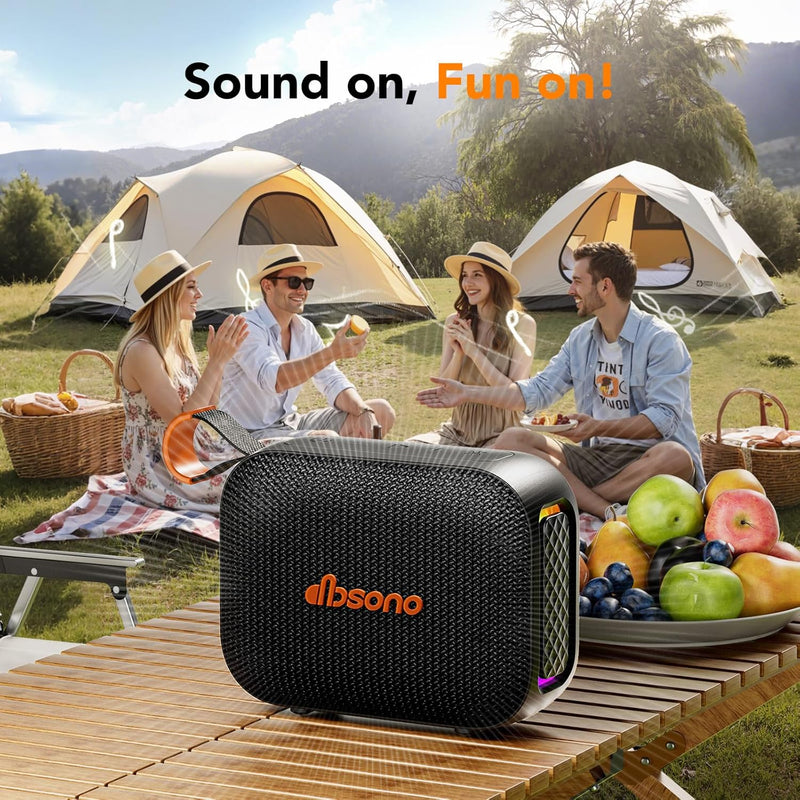 Portable Bluetooth Speaker - IPX5 Waterproof Gift with HD Sound & Up to 24H Playtime