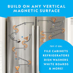 National Geographic Magnetic Marble Run: 75-Piece STEM Building Set for Kids & Adults with Magnetic Track