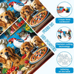 500 Piece Puzzles for Adults, Funny Puppy Animal Jigsaw Puzzles, Food Kitchen Jigsaw Puzzle, Animal Pet Lover Challenging Puzzles for Friends Family Activity Game Nights Gifts, 20.5×15 in