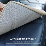 Viaviat Car Seat Protector Leather Waterproof Child Safety Seat Protector Cover with Thick Pad and 2 Large Pockets Durable Kick Mat for All Auto Seat (Beige)