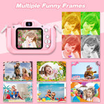 Goopow Kids Digital Camera: 1080P Video, 8X Zoom, Selfie Mode, 32GB SD Card