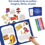 Skillmatics Storybook Art Kit – Adventures, Writing Activity, Gift for Kids | Create Adventure Stories, 300+ Stickers, Scrapbooking & Journal, Storytelling Activity, Screen-Free Craft, Ages 5, 6, 7, 8, 9