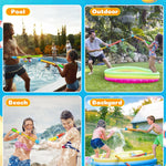 Water Gun Squirt Toys for Kids Adults Shoot Up to 40 Feet 18 Pack | Outdoor Super Blaster, for Age 3-4-5-8-12 Bulk, Fun Water Squirter for Swimming Pool Beach Summer Outside Party Games