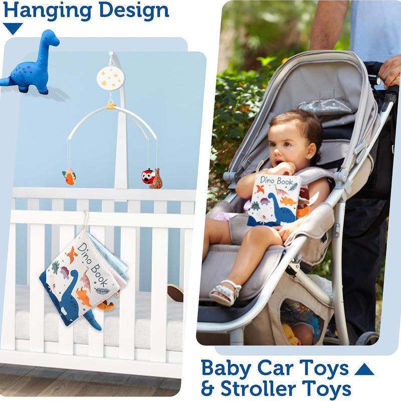 Richgv Baby Books 0-6 Months,Early Development Toy,Baby Boy Gifts Baby Toys | Touch Feel Crinkle Book 0-3-6-12 Months, Baby Shower Gifts, Newborn Infant Tummy Time Toy, Baby Stocking Stuffers, Xmas Gifts