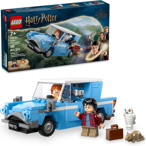 LEGO Harry Potter Flying Ford Anglia toy car with 2 minifigures for role play fantasy playset