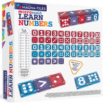 MAGNA-TILES microMAGS Learn Numbers 56-Piece Magnetic Construction Set, The Original Magnetic Building Brand