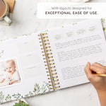 Keepsake Baby Memory Book – Timeless Gender Neutral First 5 Year Baby Book | For Baby Boy or Girl – Record Entire Birth-Age 5 – Milestone Book – Baby Journal Scrapbook Photo Album – Reveal & Shower Gift