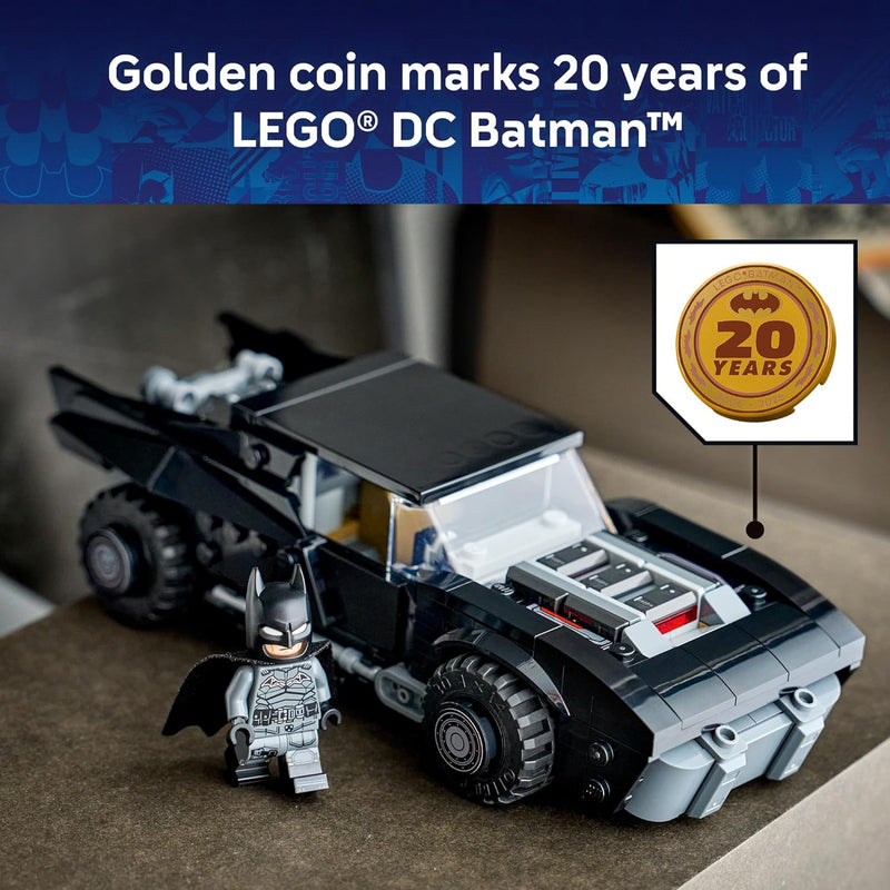 LEGO DC Batman: The Batman Batmobile Building Toy for Kids - Building Blocks W/Batman Minifigure & Golden Coin - Super Hero Room Decor for Boys & Girls, Ages 9+ - Gift Idea for Birthdays - 76332