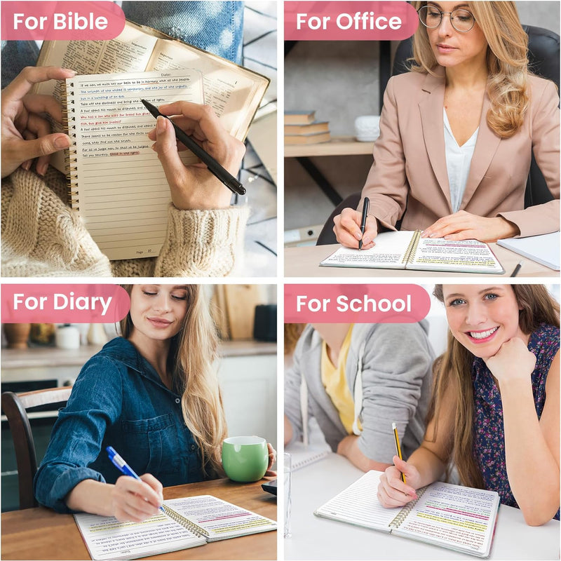 Taja Lined Spiral Notebook Journal for Women A5(5.8" × 8.3"), Cute Hardcover Notebook for Work, School & Note Taking, Pretty College Ruled Journal for Writing, 140 Pages, Sunset