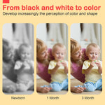URMYWO High Contrast Baby Toy, Soft Baby Book for Newborn, Visual Stimulation, Montessori Sensory Infant Toys