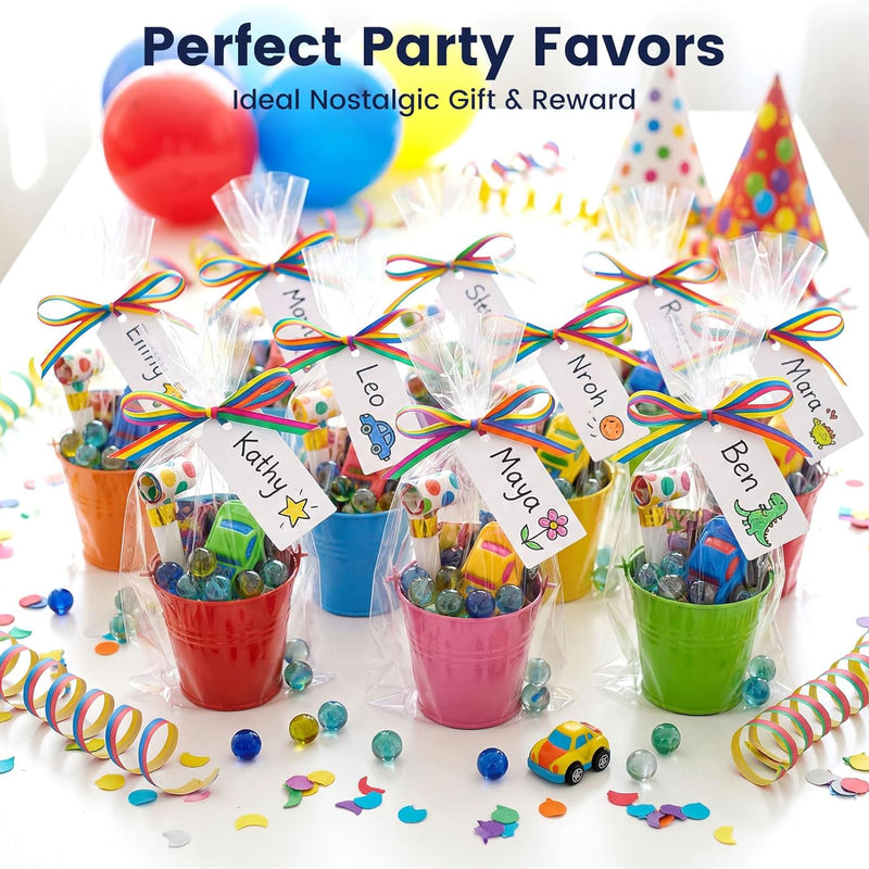POPLAY 50 PCS Beautiful Player Marbles for Marble Games and STEM Learning - Premium Glass Marbles with Whistle