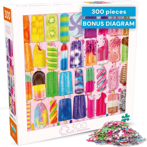 buffalo games frosty treats 300 piece large jigsaw puzzle for adults summer ice cream art