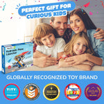 Smartivity DIY 2in1 Hydraulic Paper Airplanes & Darts Launcher STEM Toy for Kids Ages 6-12