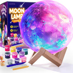 Paint Your Own Moon Lamp Kit, 3D Moon Night Light, Crafts for Kids Age 4-12 | Arts and crafts kit for kids ages 8-12, space art supplies, birthday gifts for boys and girls 4-12, kids painting kit