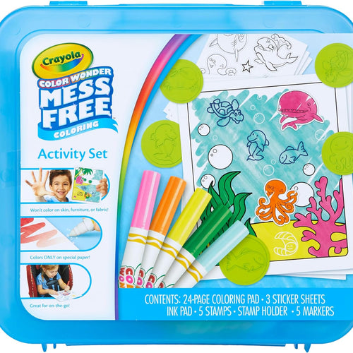 Crayola Color Wonder Mess Free Coloring Activity Set (30+ Pcs), Travel Art Kit, Gift for Kids & Toddlers, Ages 3+