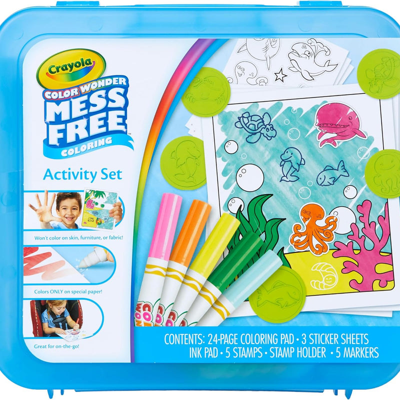 Crayola Color Wonder Mess Free Coloring Activity Set (30+ Pcs), Travel Art Kit, Gift for Kids & Toddlers, Ages 3+
