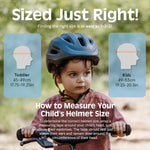 Retrospec Scout Toddler Bike Helmet, multi-sport protection for kids, adjustable fit, 2 sizes for boys and girls
