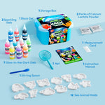 Klever Kits Glow-in-The-Dark Water Gel Kit, Magic Fairy Water Pets Toy Kit with 10 Gels(7 Glow-in-The-Dark Gels), 12 Molds, Preserving Bottle, DIY Squishy Maker Craft Kits, Arts and Crafts for Kids
