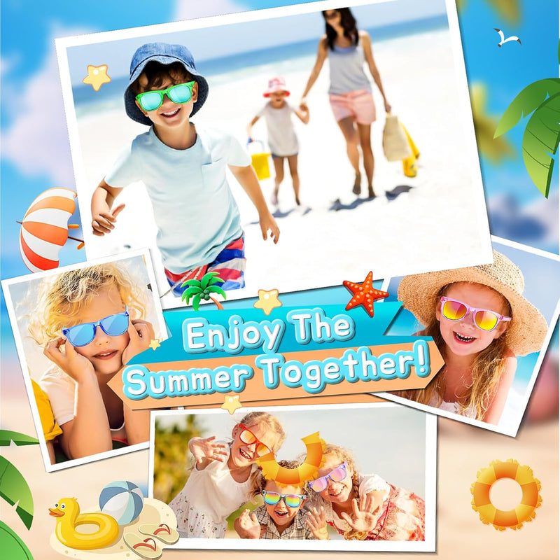GKTZ Kids Sunglasses Party Favors - Neon Sunglasses with UV 400 Protection for Kids