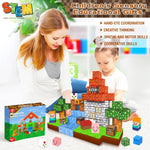 100PCS Goody King Magnetic Building Cube Game, STEM Montessori Stacking Toy, Sensory Tiles for Boys & Girls Age 3-4, 5, 6, 7, 8, 9, 10