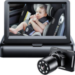 Itomoro Baby Car Camera, Easy Install, 1080p Clear View, Reliable Design | Night Vision with Rear-Facing Car Baby Monitor Built-in screen design 360° adjustable view car camera for baby