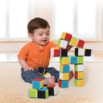 Infantino 24-piece multicolor sensory blocks for babies and toddlers 12 months+, BPA-free and baby-safe materials