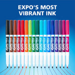 EXPO Dry Erase Markers, Low Odor Ink, Black, Fine Tip, 12 Count - Whiteboard, Calendar, Organization, Essential Supplies for Office, School, Classroom, Teachers