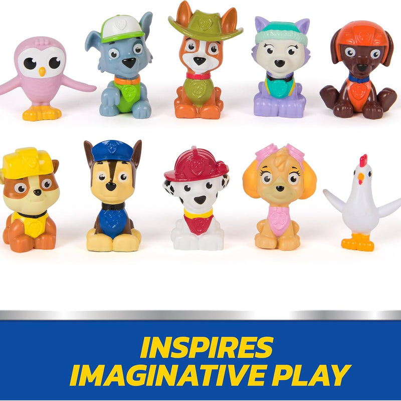 Paw Patrol Rewards Box Gift Pack, 8 Mini Figures, 2 Animal Figures, 4 Sticker Sheets & 1 Pup Squad Racer, Kids Toys for Boys & Girls Ages 3 and Up