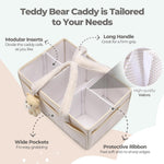Baby Diaper Caddy Organizer with Handle, Boy & Girl Shower Gift Basket, Portable Diaper Storage Basket Bin for Wipes, Newborn Baby Essentials Registry Search Must Haves, Car Caddy Organizer