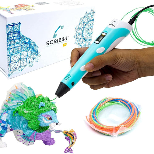 SCRIB3D P1 3D Printing Pen with Display and Starter Colors