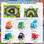 Big Cartoon Truck Car Toys for 1 Year Old Boys with Playmat/Storage Bag