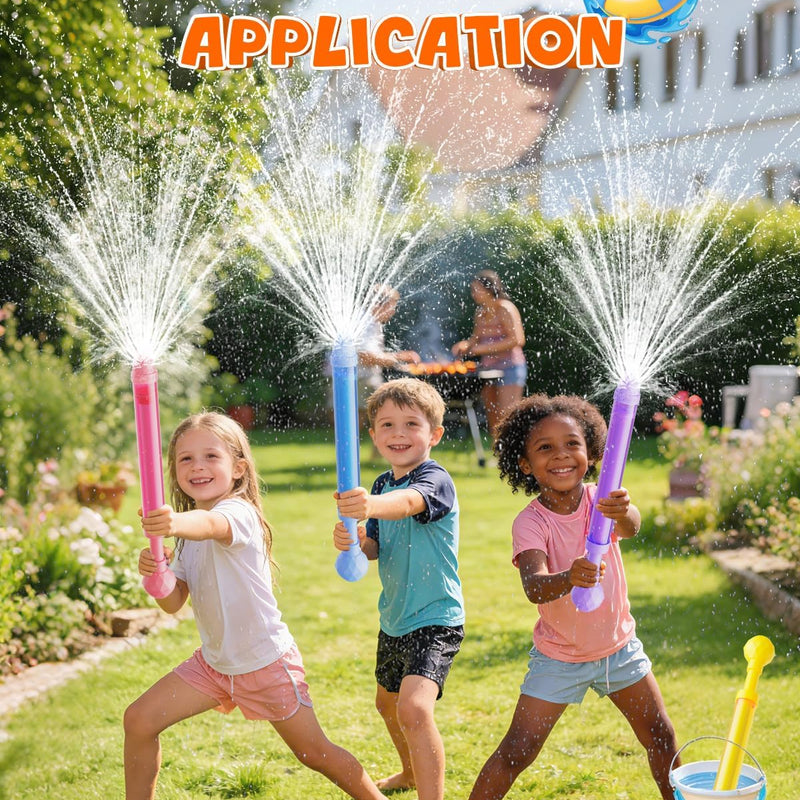 Water Gun Wide Spray Spray Squirt Gun Toy for Kids Adults 6 Pack | Sparkle Burst Squirter Gun Bulk for Kids Ages 4-12, Water Shooters for Pool, Swimming Beach Backyard Outdoor Party Favors