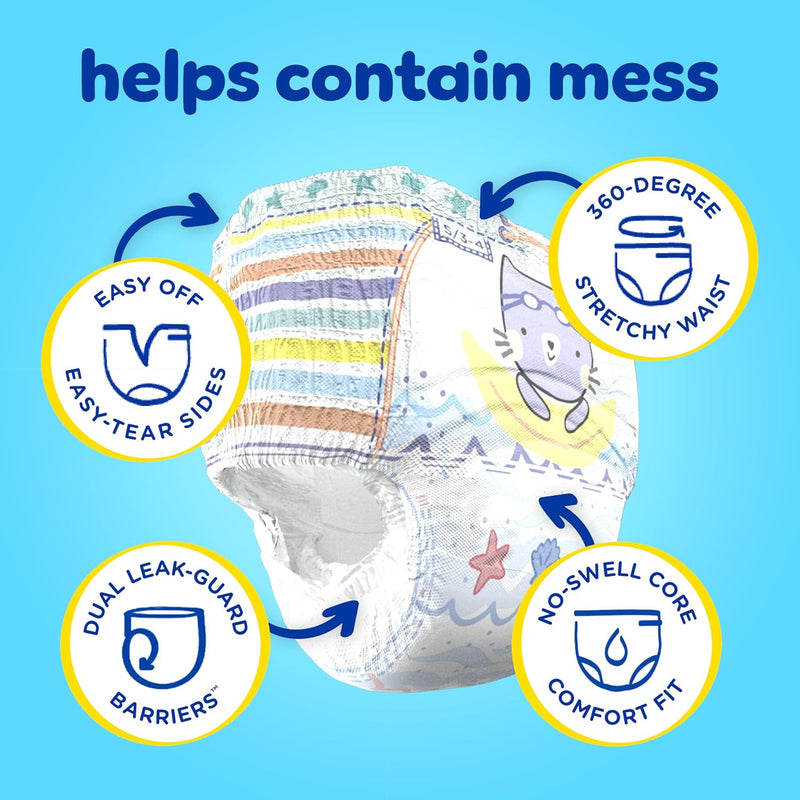 Pampers Splashers Swim Diapers, Size 6+, 15 Count, Disposable Swim Diapers, Contains Mess, No Swell