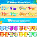 GKTZ Kids Sunglasses Party Favors - Neon Sunglasses with UV 400 Protection for Kids