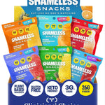 Shameless Snacks Candy Carnival - Sour Gummy Variety Pack & Fruit Snacks | Strawberry Orange Mango Cola Gummies, Keto 3g Sugar - Gluten Free Vegan Candy for Kids & Adults