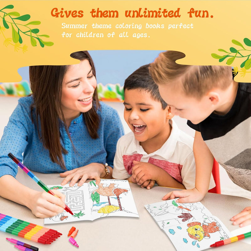 BenLouis Coloring Books for Kids Ages 4-8-12, Mini Activity Books for Birthday Party Gifts, Goodie Bags Stuffers, Classroom Travel Activity (24pcs Classic)
