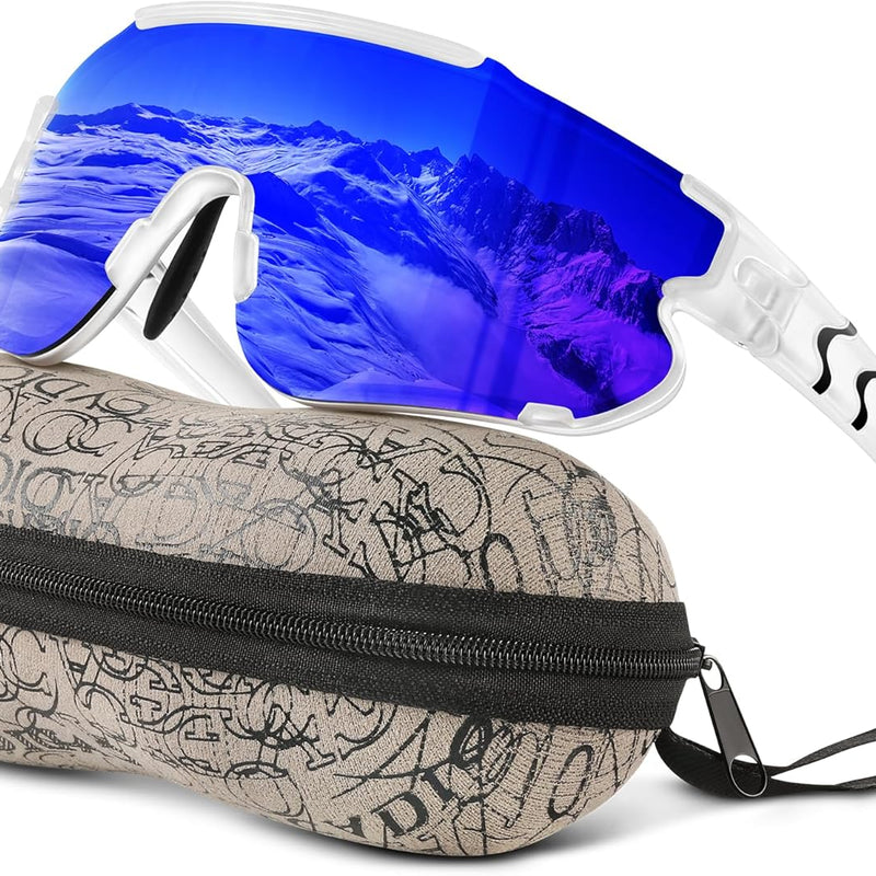 Kids Baseball Polarized Sports Sunglasses for Boys Girls 3-12 Youth Cycling Running