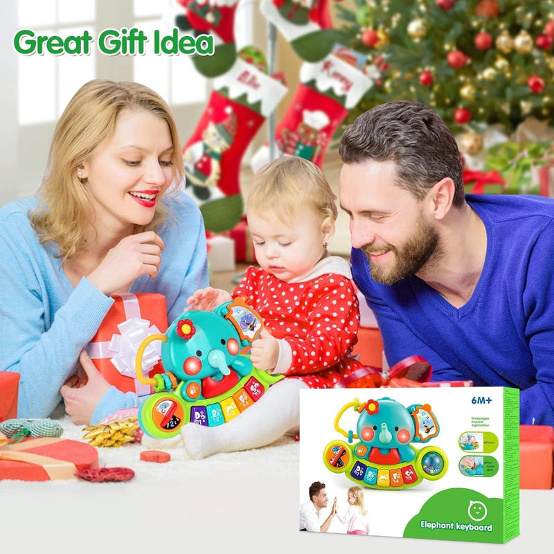 6-12 Months Baby Piano Toy, Light Up Music, Educational Piano Keyboard, 1 Year Old Boy, Girl Toy Gift