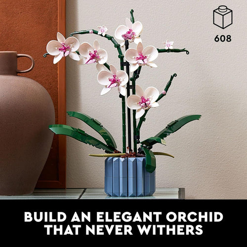 lego botanicals orchid 10311 artificial flowers building set for home decoration adults 18+
