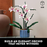 lego botanicals orchid 10311 artificial flowers building set for home decoration adults 18+