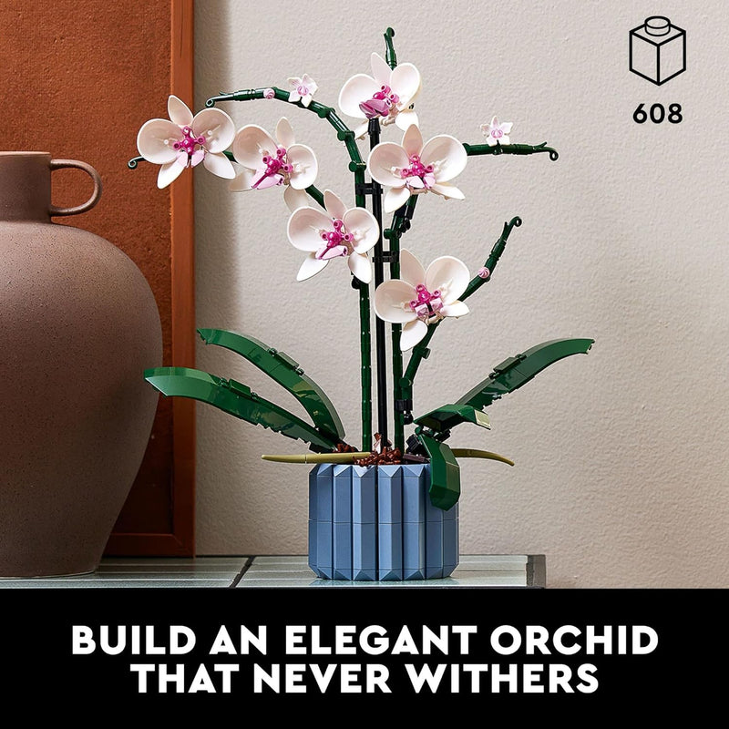 lego botanicals orchid 10311 artificial flowers building set for home decoration adults 18+