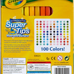 Crayola Super Tips Marker Set (100ct), Fine Point Washable Markers, Teacher Must Haves, Back to School Supplies for Kids & Adults, Art Supplies, Ages 3+