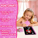 FUNNYB&G Foil Art Craft Kit for Kids, Sparkly Birthday Gift Toy for Girls