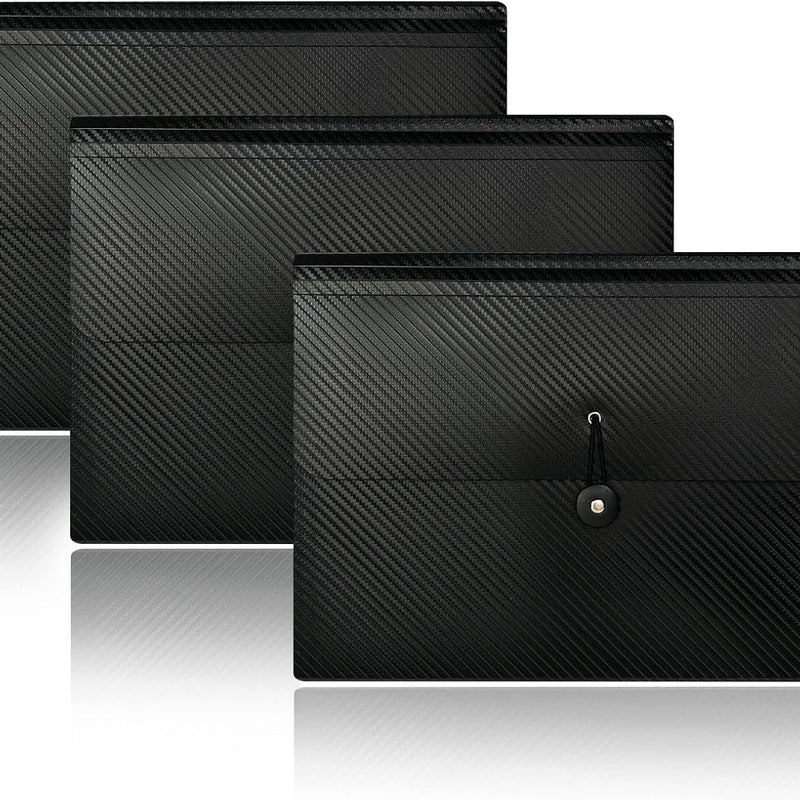 Expanding File Folder with Tabs, 13 Pockets File Organizer Accordion File Holder ，with Elastic Buckles Closure, A4 Paper Document Organizer for Home School Office