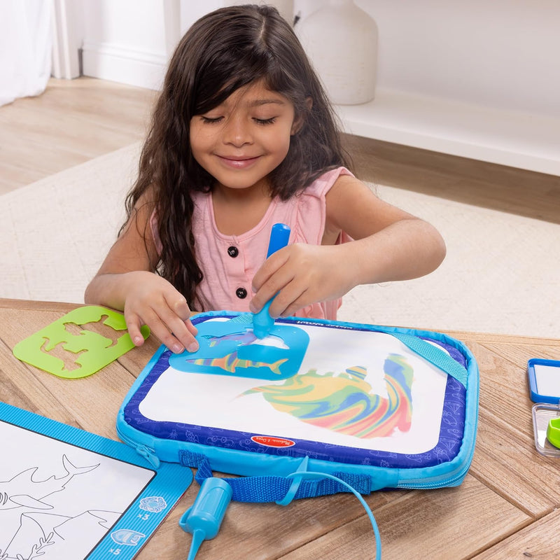Melissa & Doug Water Wow! Take-Along Color-Reveal Drawing Set | Drawing Board, Refillable Water Pen, Activity Cards, Art Accessories, Mess-Free Travel Toys, Preschool Toys for Kids, Ages 3+