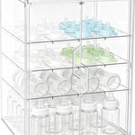 ERTIUANIO Baby Bottle Organizer – 3 Tier Acrylic Bottle Storage Organizer container, Clear Plastic Bottle Station Organizers Drawers for Countertop Kitchen Cabinet Vanity, Bathroom, Gifts for New Mom