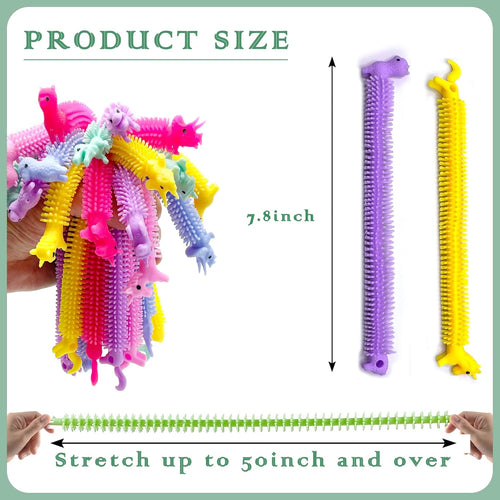 yzxodn 30 pack stretchy strings fidget toys bulk for kids stress relief sensory toys