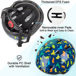 Toddler Helmet, Baby Infant Kids Bike Helmet, Adjustable, 1-3-5-8 Year Age, Hard PC Shell, EPS Foam, Breathable, Comfortable, Soft Padding