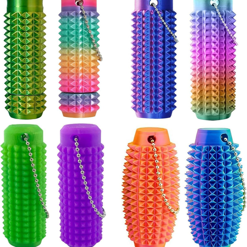 3PC Little Ouchies Fidget Toys Adults, Pain Stim Fidget Anxiety Relief for Anxiety and Stress Reduction,Portable Travel Stress Relief Spiky Fidget Keychain